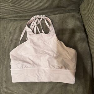 Lululemon White High Impact Strappy SPORTSBRA